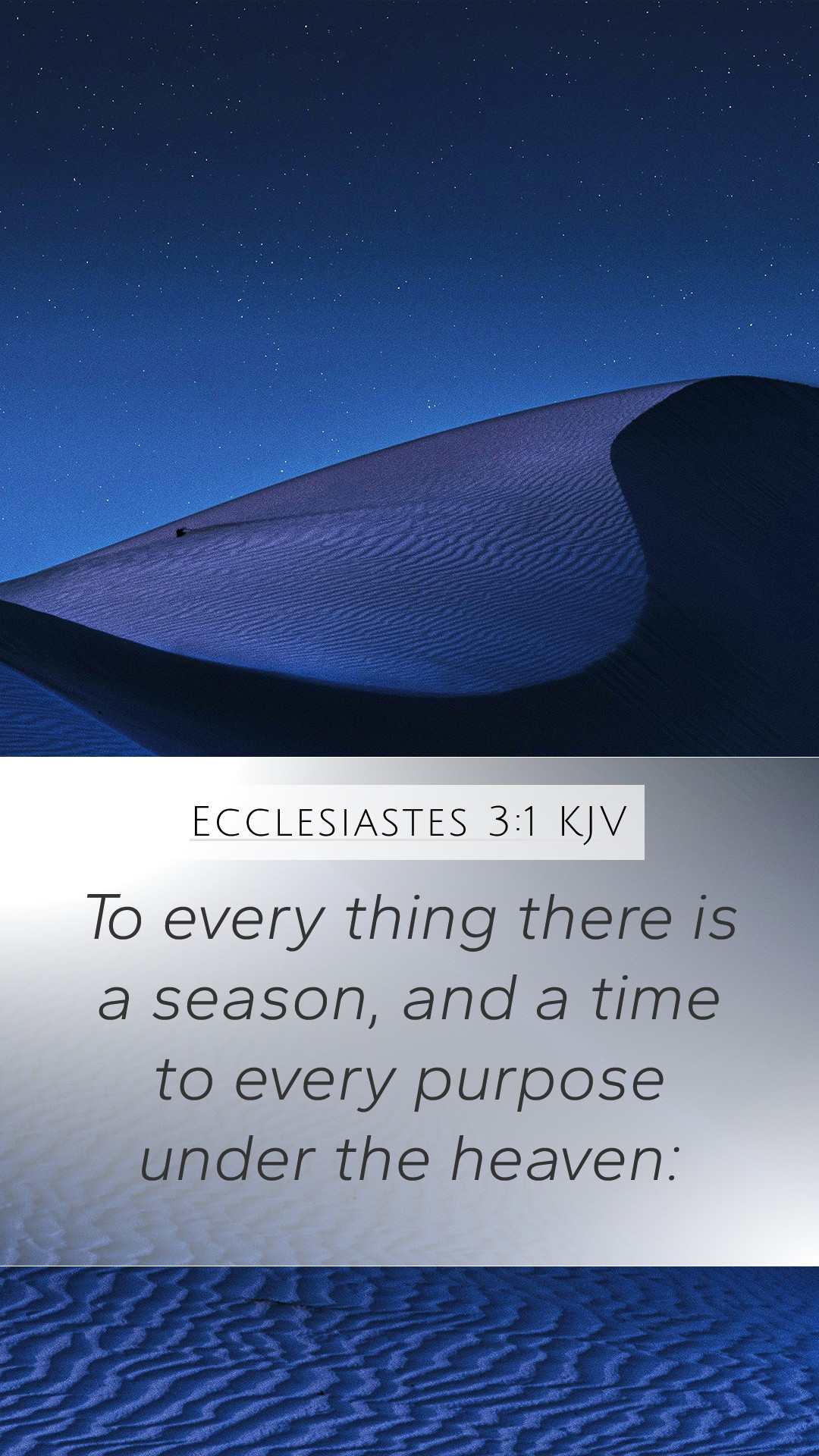 Ecclesiastes 3:1 Bible Commentary