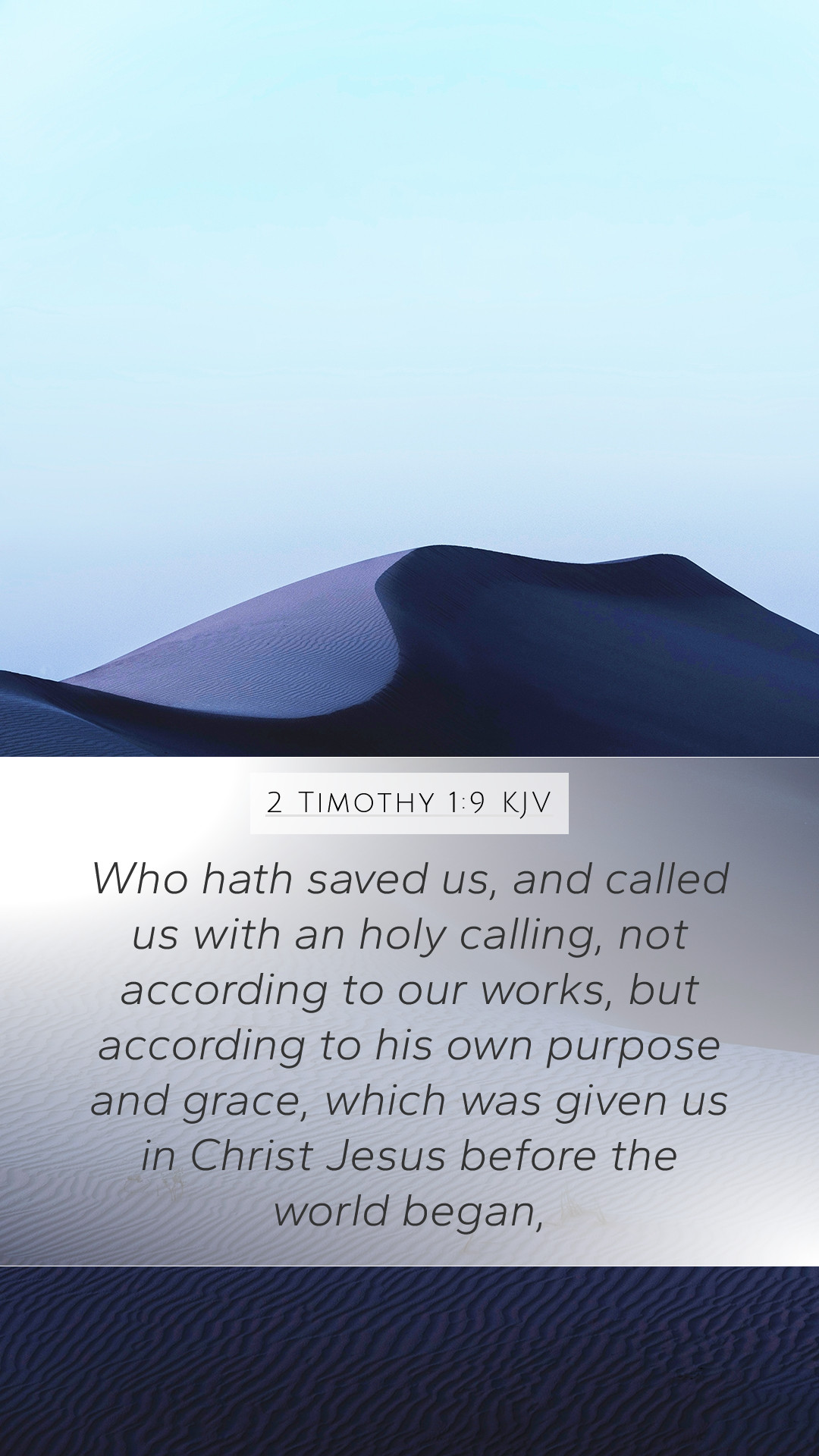 2 Timothy 1:9 KJV