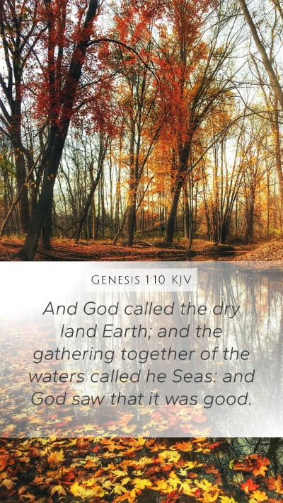 Genesis 1:10 Explained