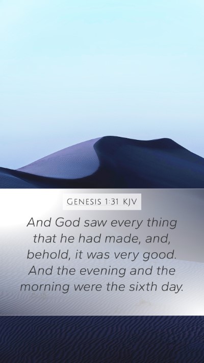 Genesis 1:31 Explained