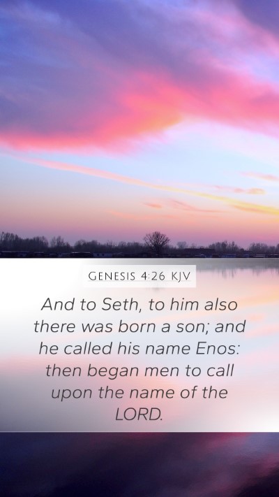 Genesis 4:26 Explained