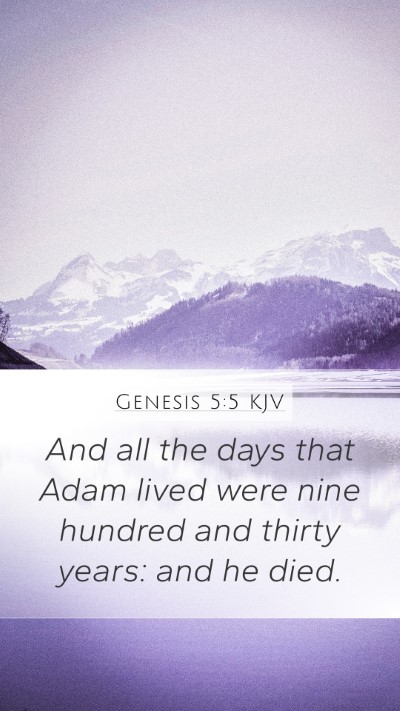 Genesis 5:5 Explained