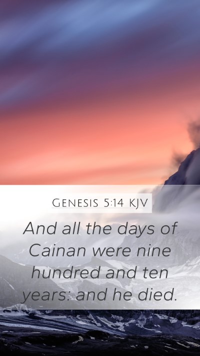 Genesis 5:14 Explained