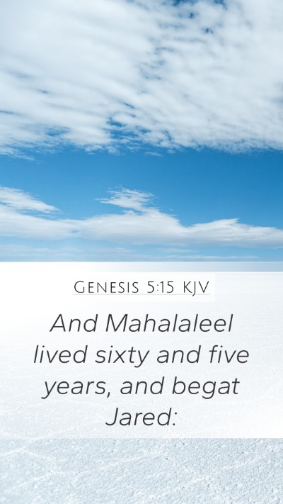 Genesis 5:15 Explained