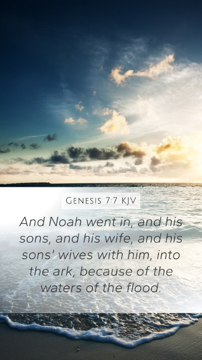 Genesis 7:7 Explained