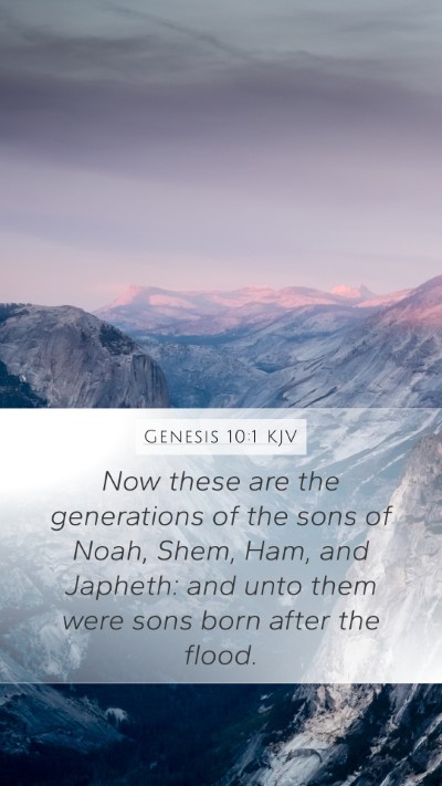 Genesis 10:1 Explained