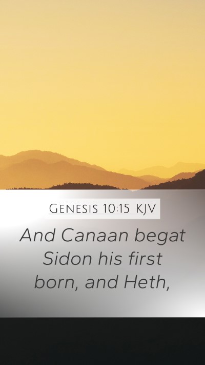 Genesis 10:15 Explained