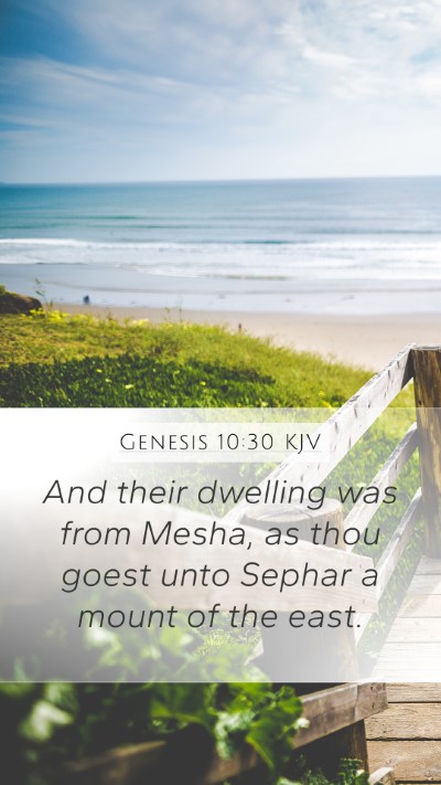 Genesis 10:30 Explained