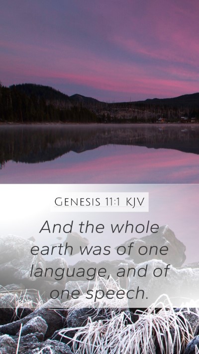 Genesis 11:1 Explained