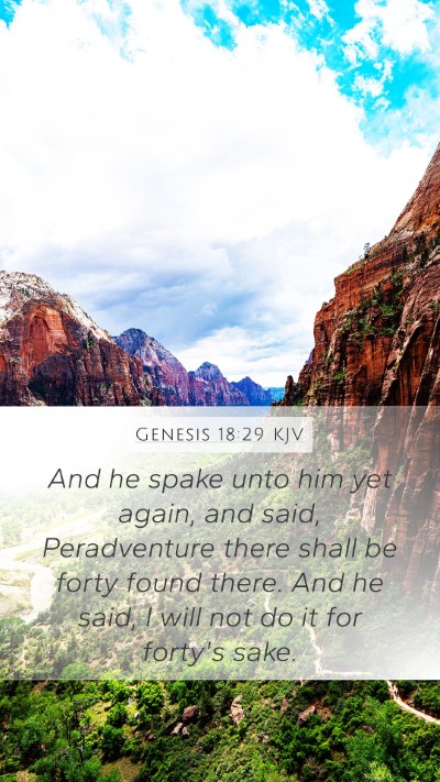 Genesis 18:29 Explained