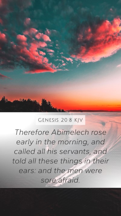 Genesis 20:8 Explained