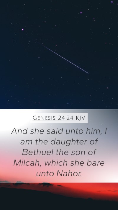 Genesis 24:24 Explained