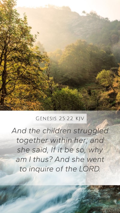 Genesis 25:22 Explained