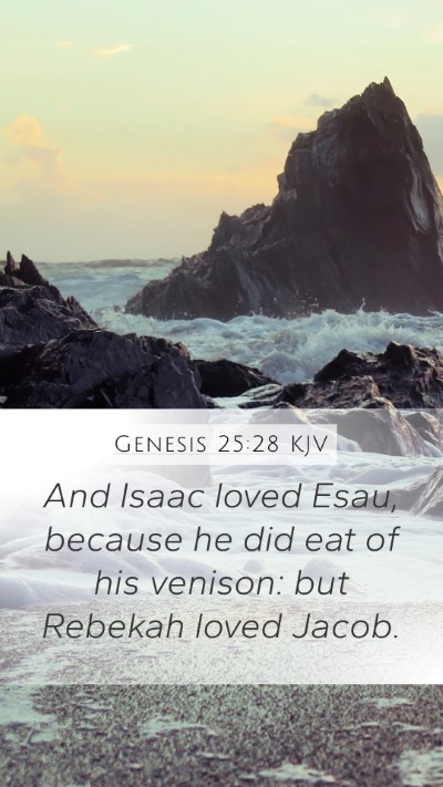 Genesis 25:28 Explained