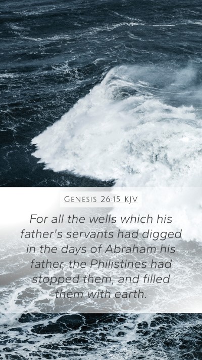 Genesis 26:15 Explained