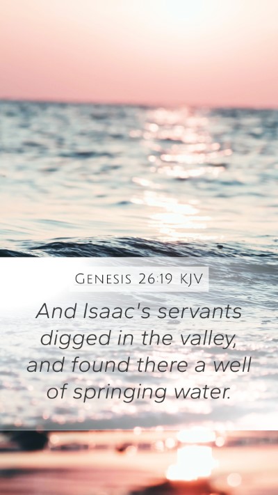 Genesis 26:19 Explained