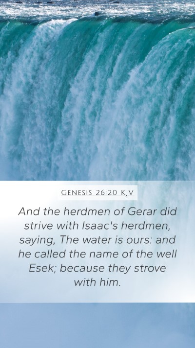 Genesis 26:20 Explained