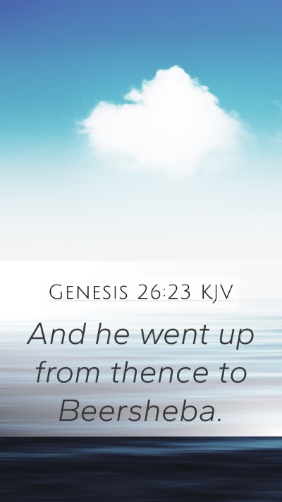 Genesis 26:23 Explained