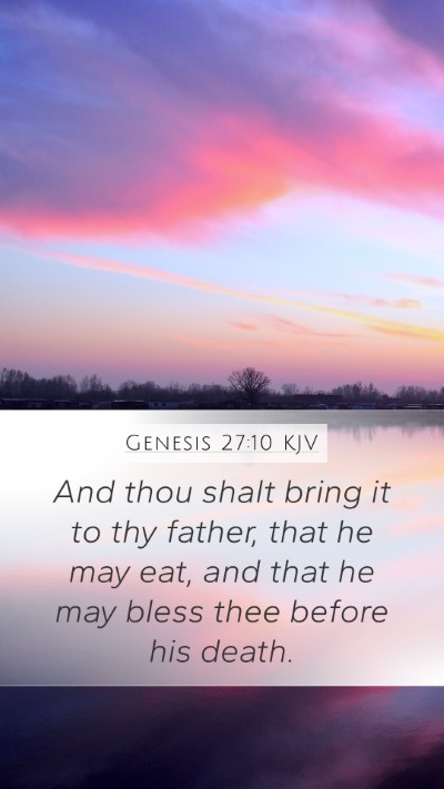 Genesis 27:10 Explained