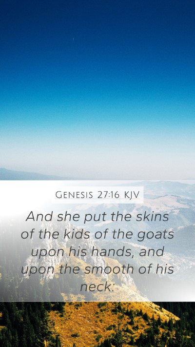 Genesis 27:16 Explained