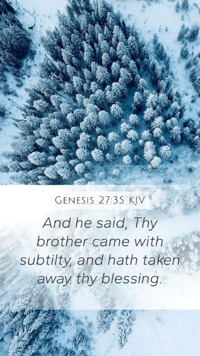 Genesis 27:35 Explained