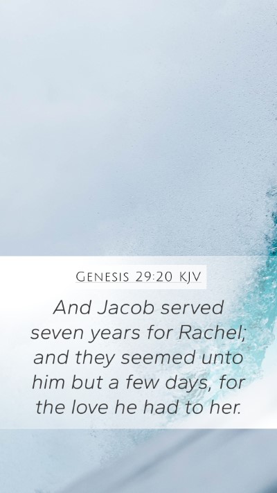 Genesis 29:20 Explained