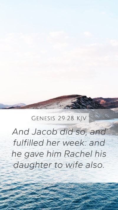 Genesis 29:28 Explained