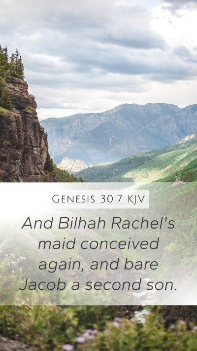 Genesis 30:7 Explained