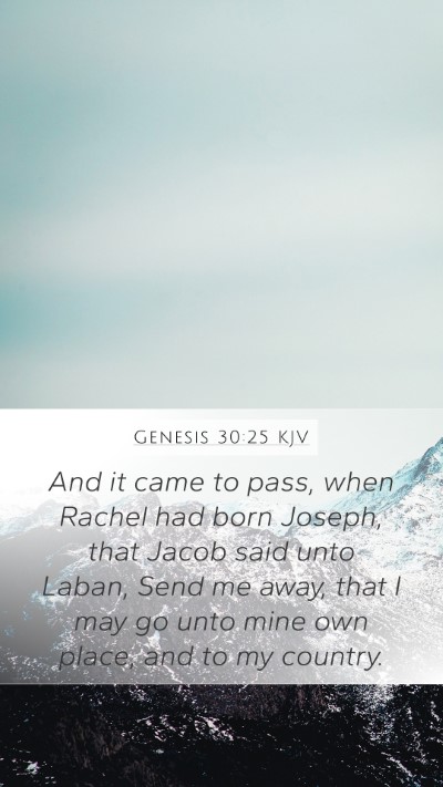 Genesis 30:25 Explained