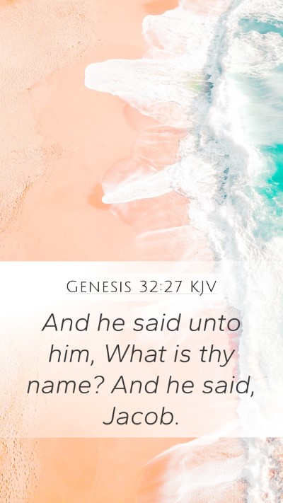 Genesis 32:27 Explained