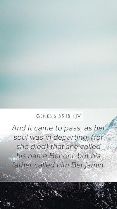 Genesis 35:18 Explained