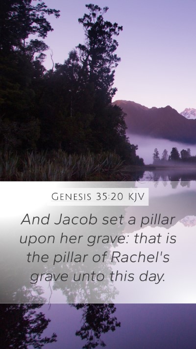 Genesis 35:20 Explained