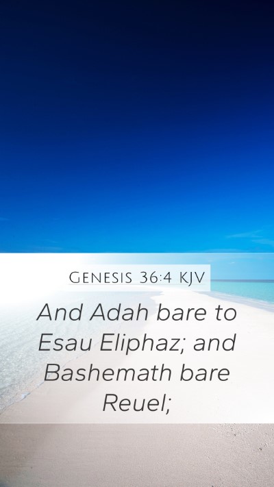 Genesis 36:4 Explained