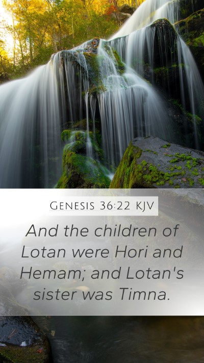 Genesis 36:22 Explained