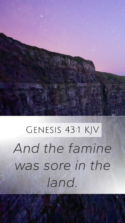 Genesis 43:1 Explained