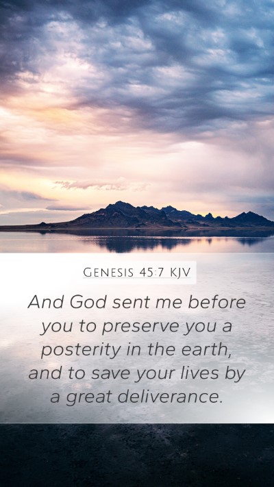 Genesis 45:7 Explained