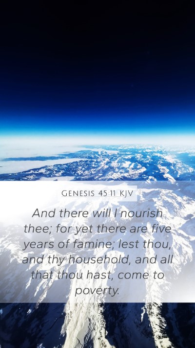 Genesis 45:11 Explained