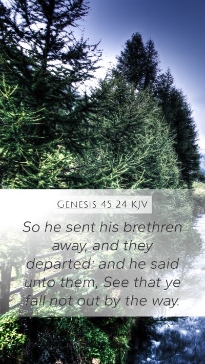 Genesis 45:24 Explained