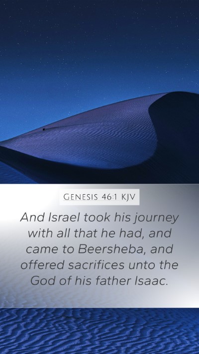 Genesis 46:1 Explained