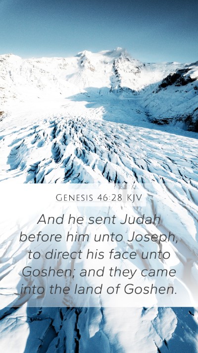 Genesis 46:28 Explained