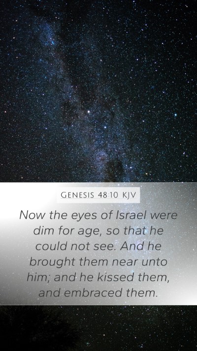 Genesis 48:10 Explained