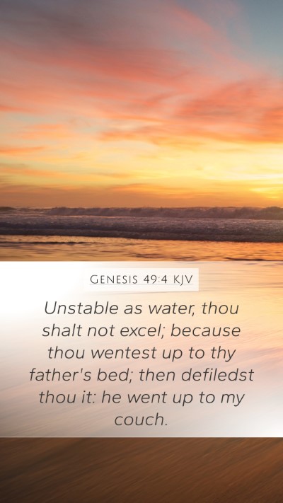 Genesis 49:4 Explained