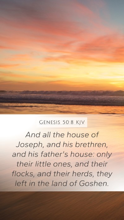 Genesis 50:8 Explained