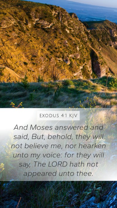 Exodus 4:1 Explained