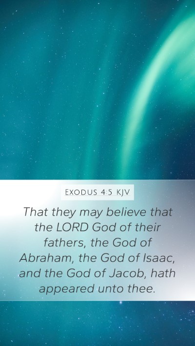 Exodus 4:5 Explained