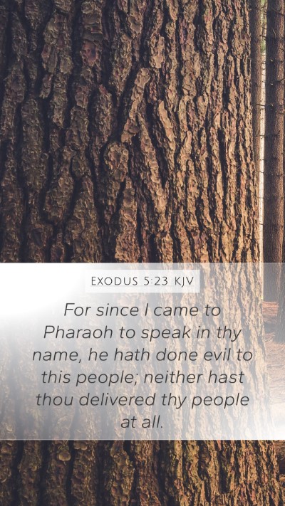 Exodus 5:23 Explained