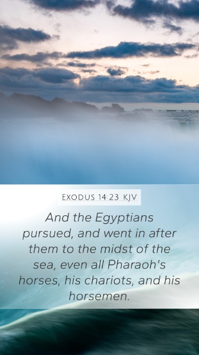 Exodus 14:23 Explained