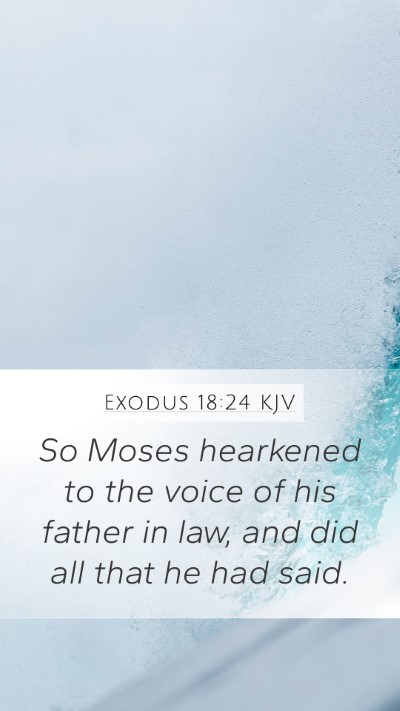 Exodus 18:24 Explained