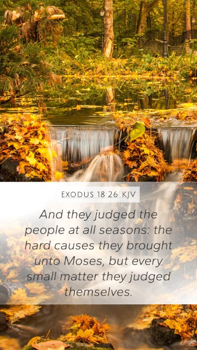 Exodus 18:26 Explained