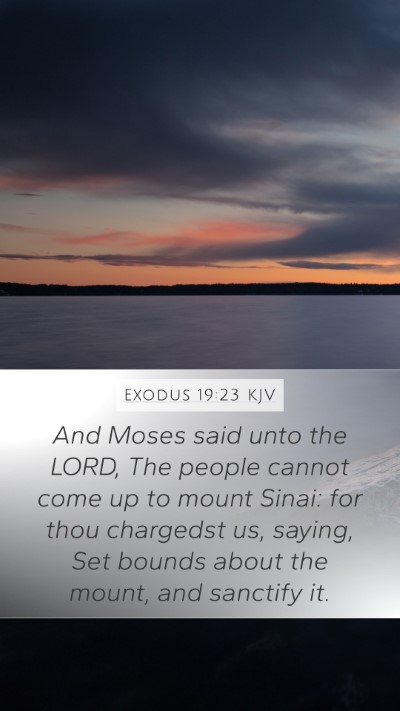 Exodus 19:23 Explained